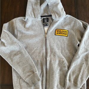 Gray Volcom Stone boys Hoodie size L